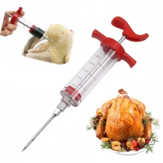 Masový injektor 30ml stříkačka na maso, šunku a uzeniny + jehla